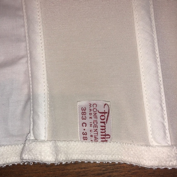Vtg. 50’s Confidential by Formfit Longline White Strapless Bra/ - NOS 34C - Picture 6 of 14